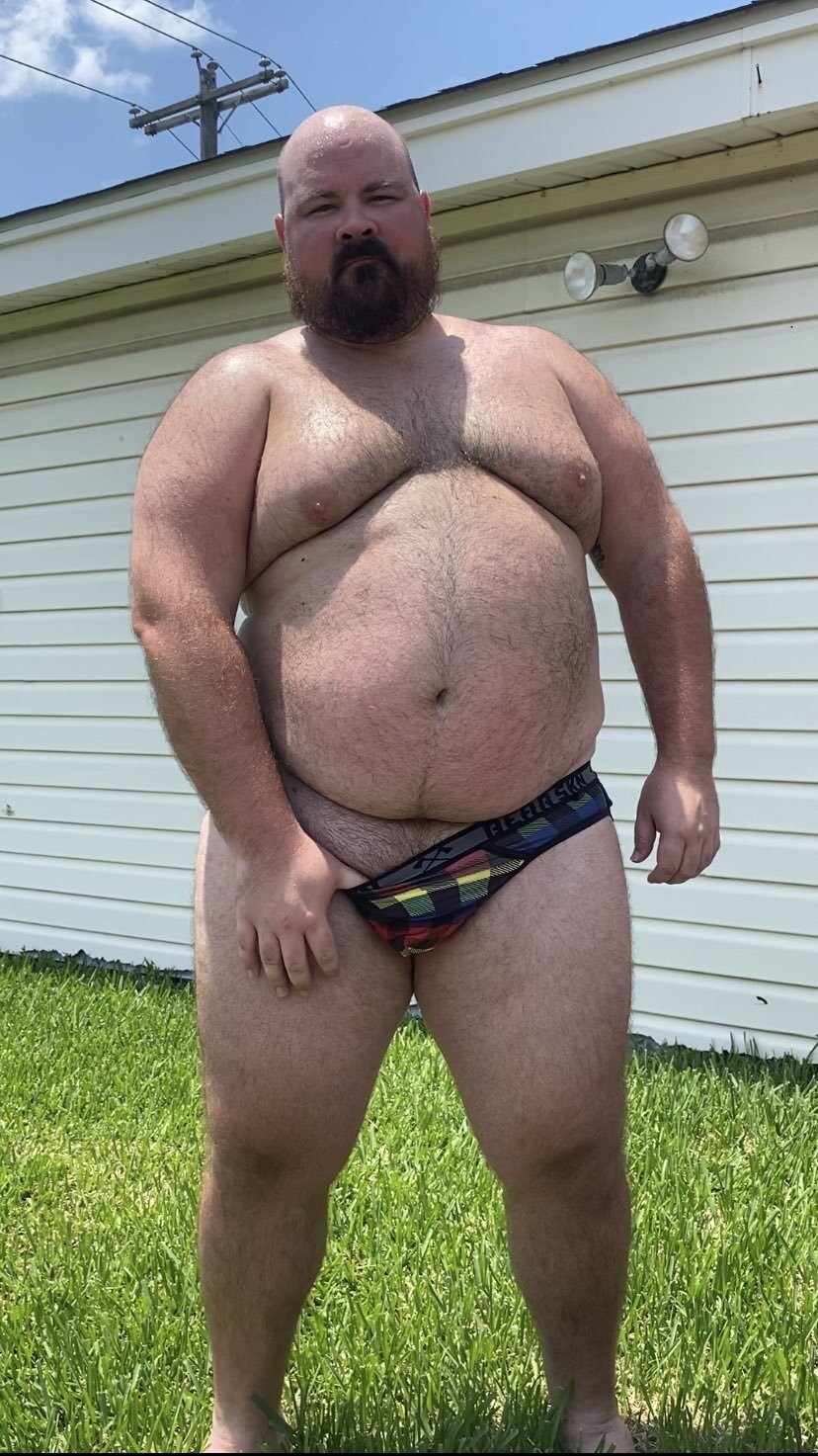 ChubbySpandex - Chubby Men In Spandex And Speedos Ballbelly Beards General Hairy Main Gallery Spandex Underwear